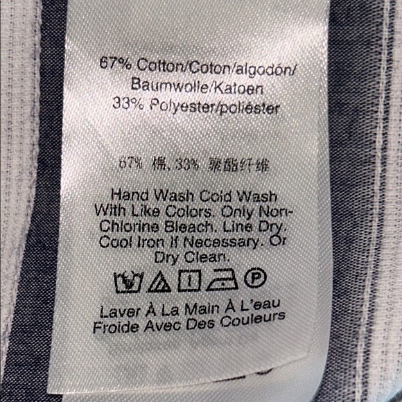 Donna Karan Navy and White Striped Blouse - Picture 9 of 12